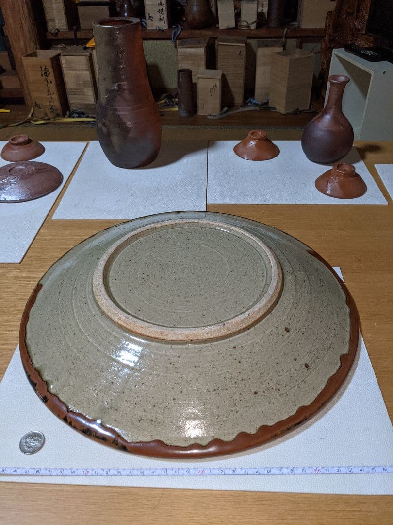 益子焼　人間国宝　浜田庄司　皿