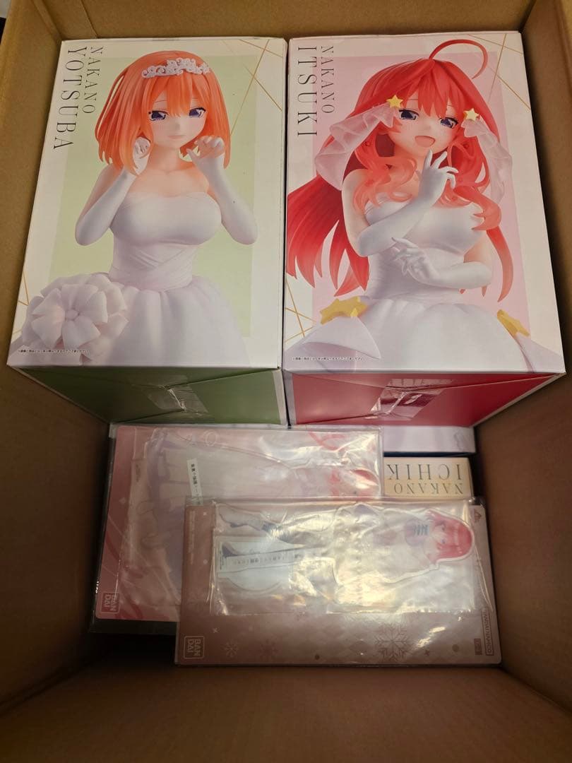 【最終値下げ価格】 五等分の花嫁 一番くじ　フィギュア 5体セット+二乃アクスタ