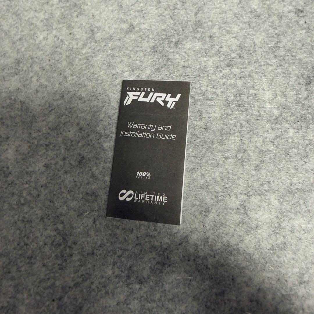 KINGSTON HYPERX FURY DDR4 8GB 2枚