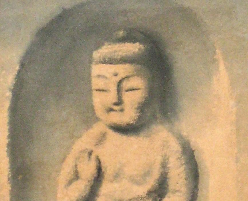 【真筆】穐月 明 野の佛 額 共シール　４号