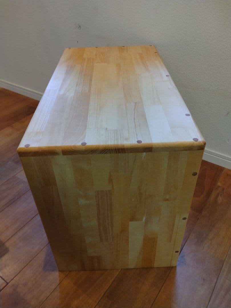 木製　ハンドメイド　オーダー　コの字　キヌカ　踏み台　ベンチ　水槽台　玄関台