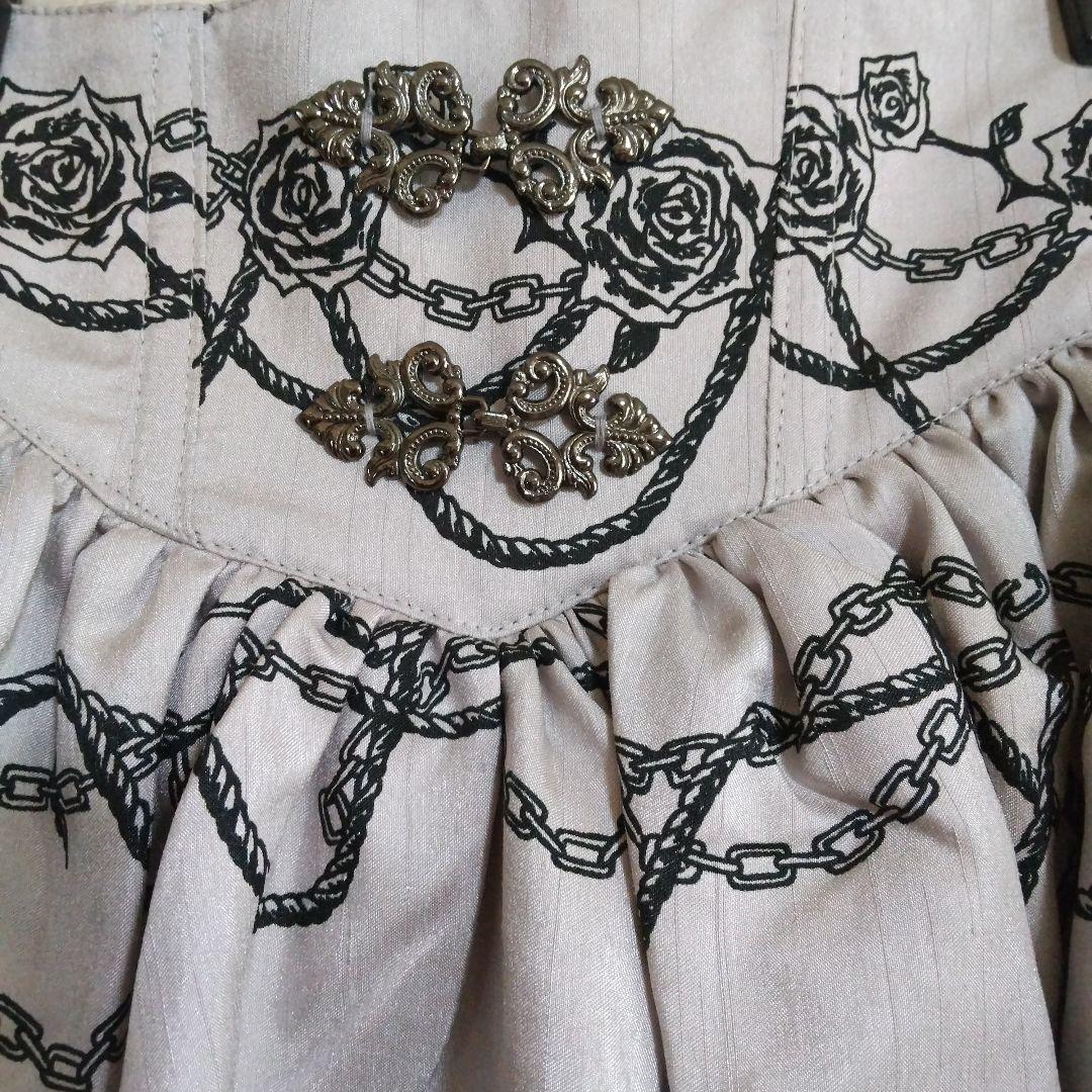 Alice and the Piratesフレアスカート 花と鎖プリント