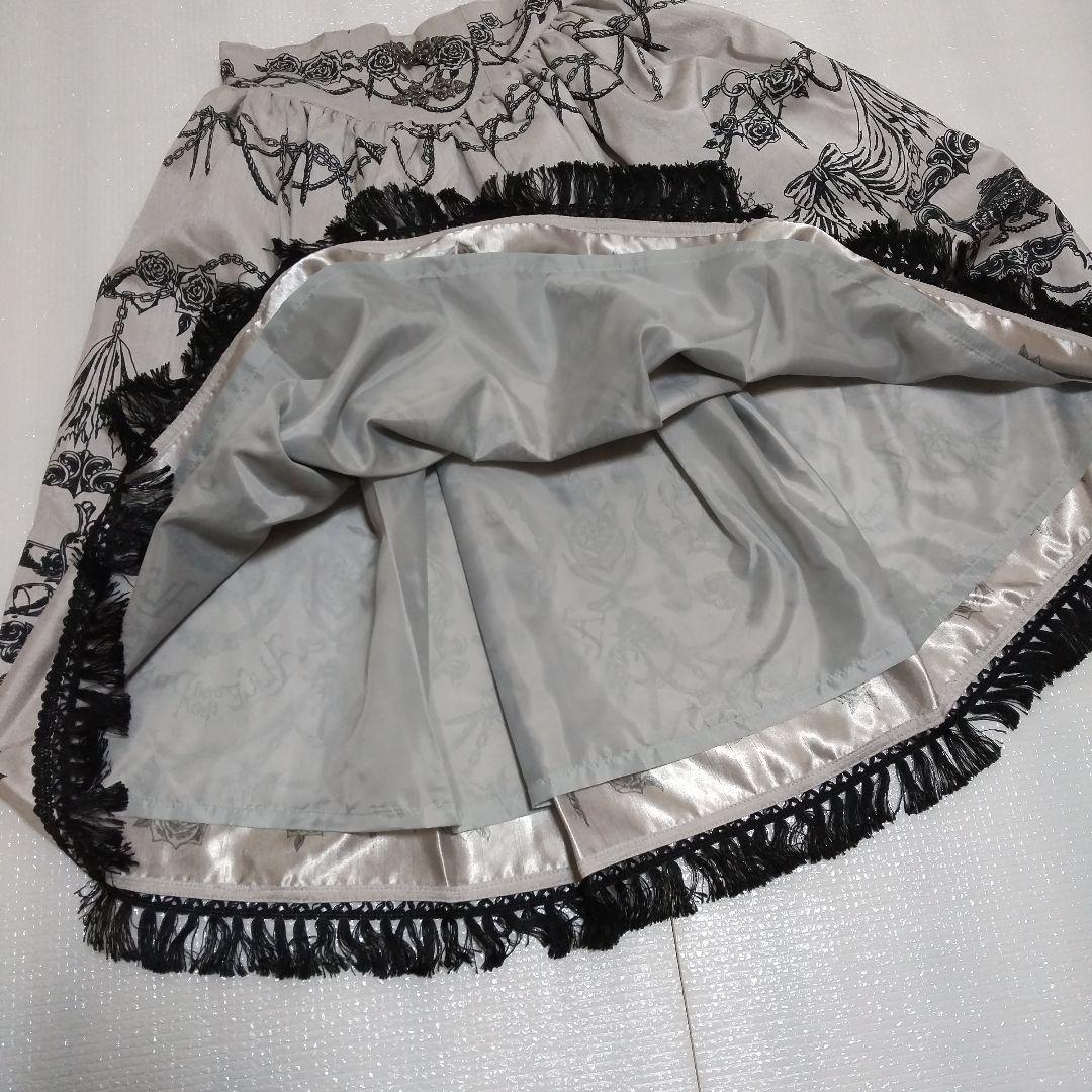 Alice and the Piratesフレアスカート 花と鎖プリント