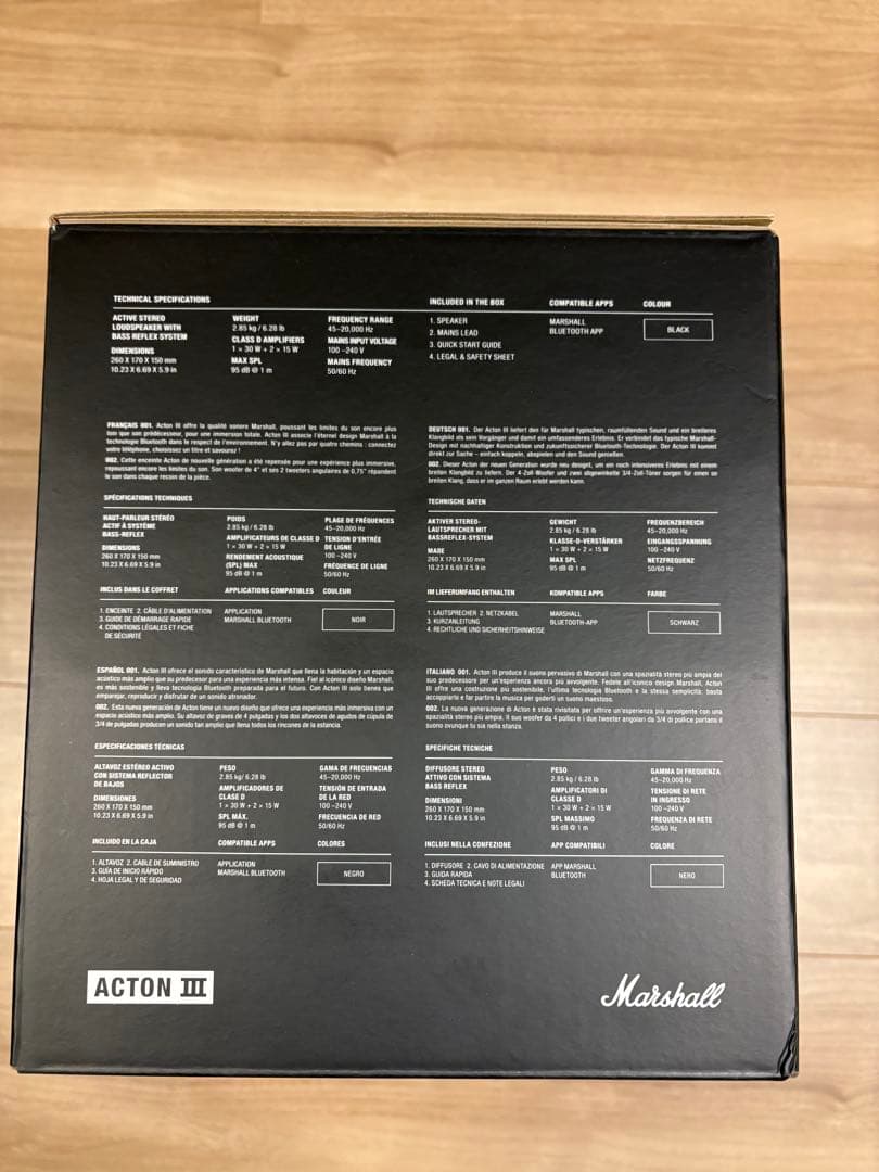 Marshall Acton III Bluetooth スピーカー