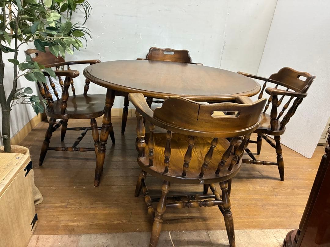 あたこ☆管414☆飛騨産業☆キツツキマーク☆ダイニングテーブル