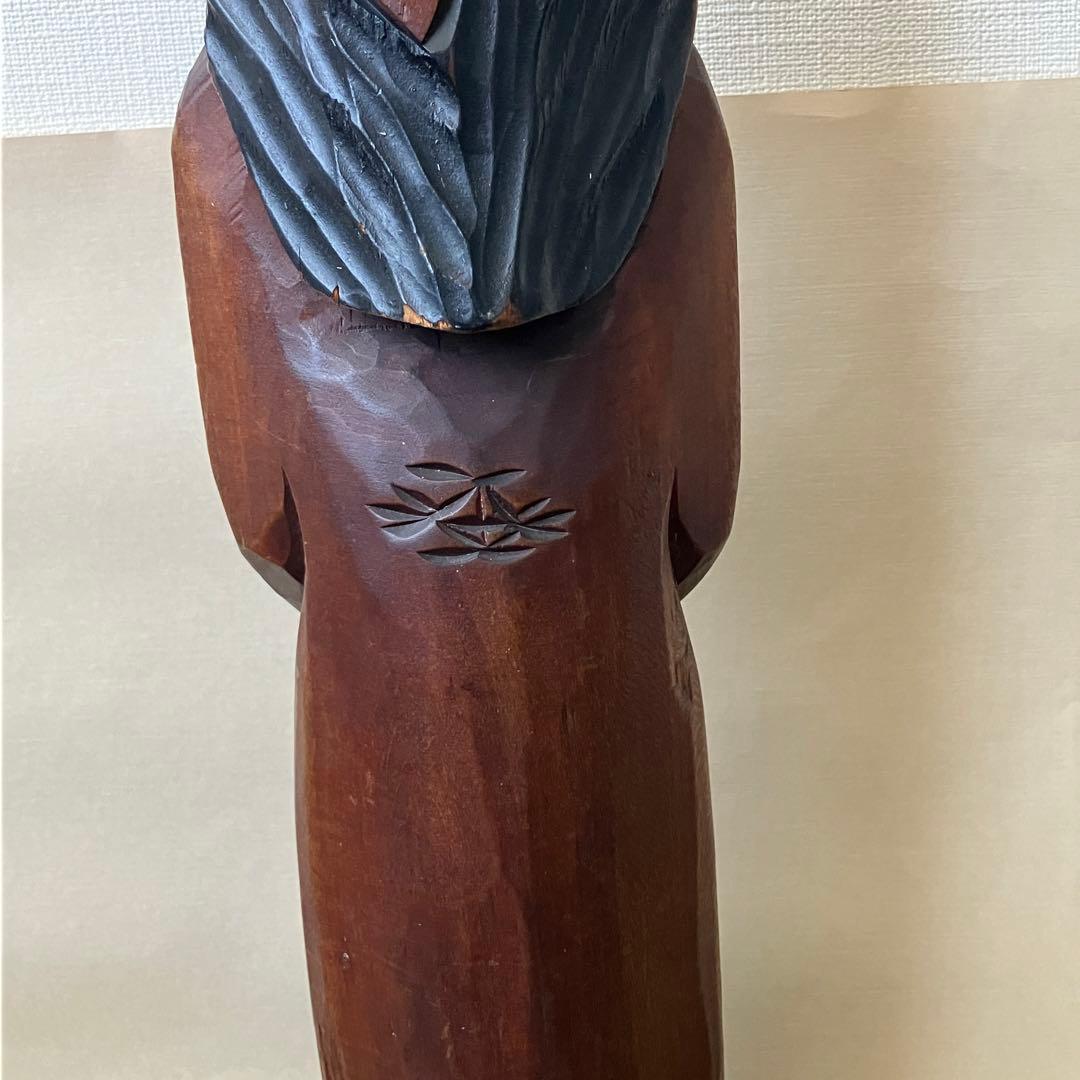 アイヌ　木彫り　高さ約45cm