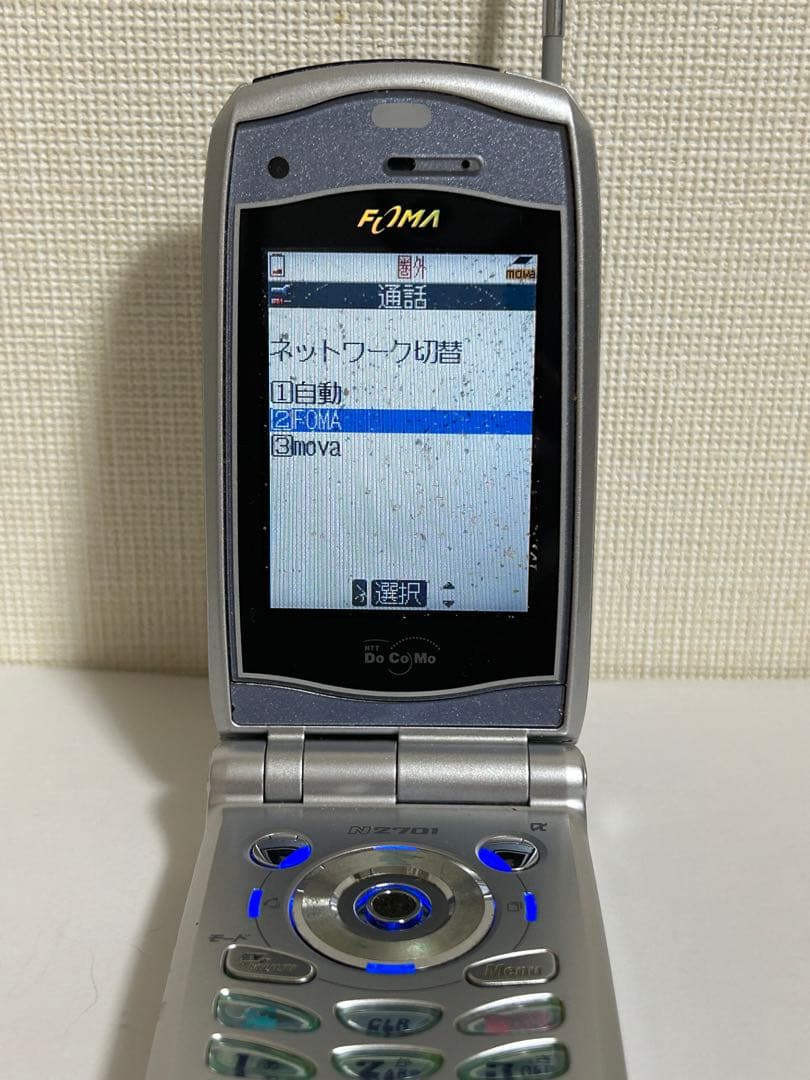 N2701 起動確認済み　FOMA／movaデュアル端末　卓上ホルダN02セット