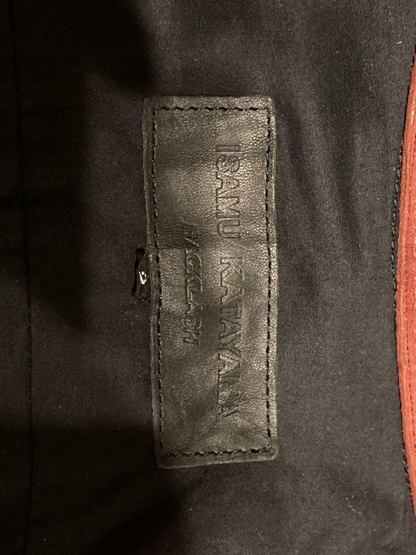 ISAMU KATAYAMA BACKLASH シワ加工レザーシャツ
