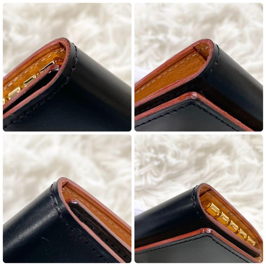 【新品未使用】GANZO ガンゾ キーケース シンブライドルレザー ブラック