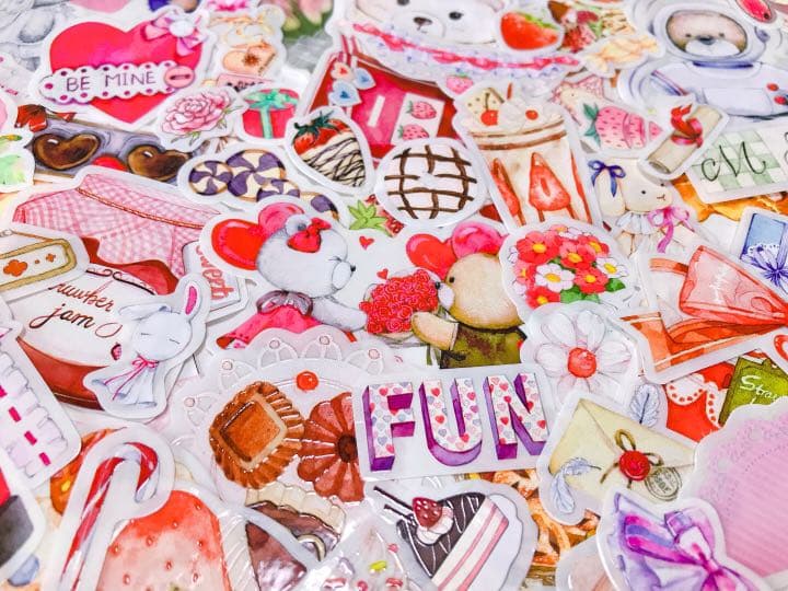 可愛いい❤️❤️フレークシール( ⸝⸝•ᴗ•⸝⸝ )ウェディングくまさんのセット♡♡