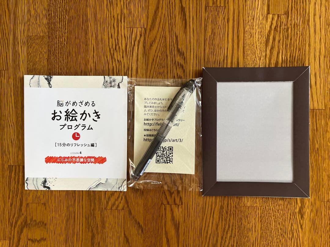 フェリシモ　脳がめざめるお絵かきプログラム［15分のリフレッシュ編］12回セット