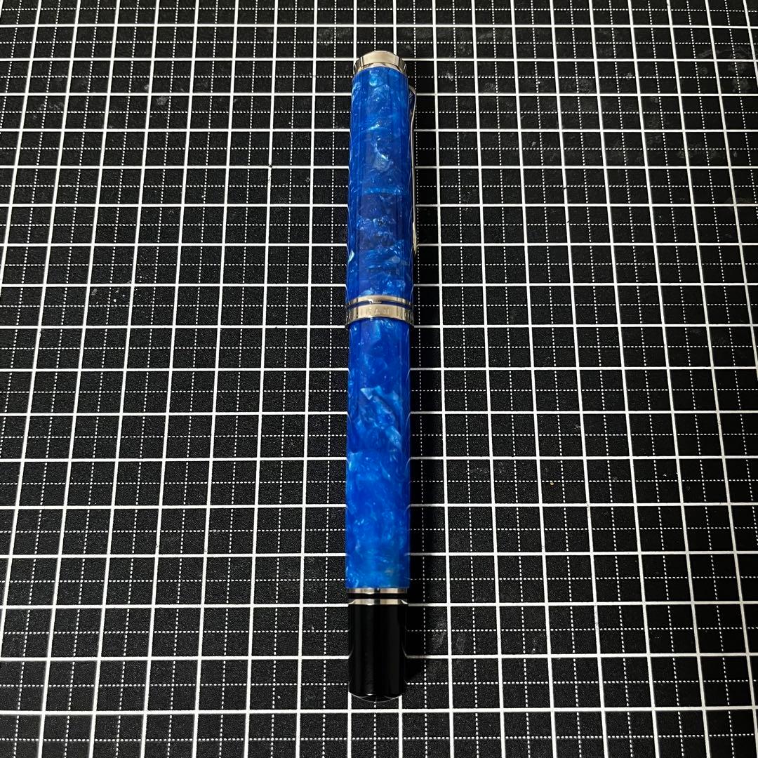 PELIKAN ペリカン 万年筆 M805 ヴァイブラントブルー B