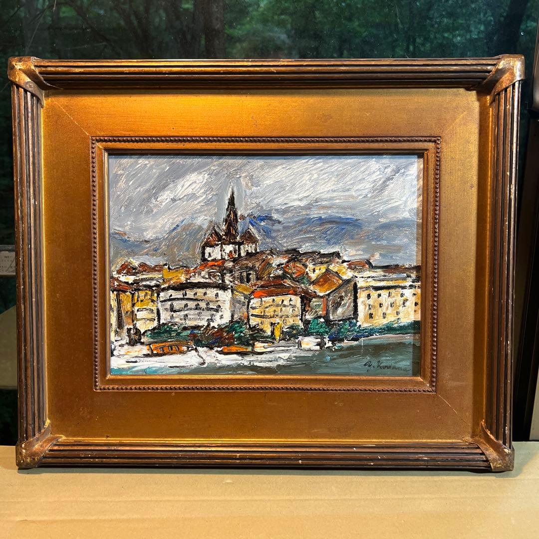 油彩画　作者不詳　児玉幸雄？