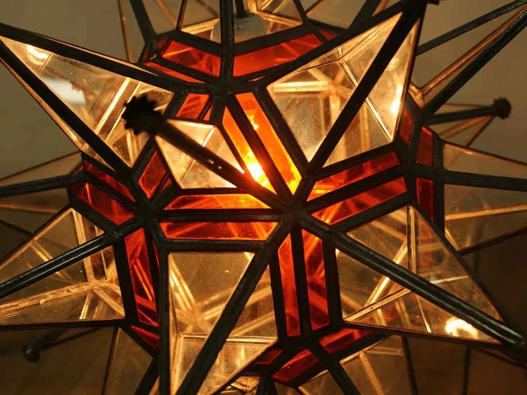 スペイン～★大型 スター ペンダントライト 激レア 希少品／50年代ヴィンテージ