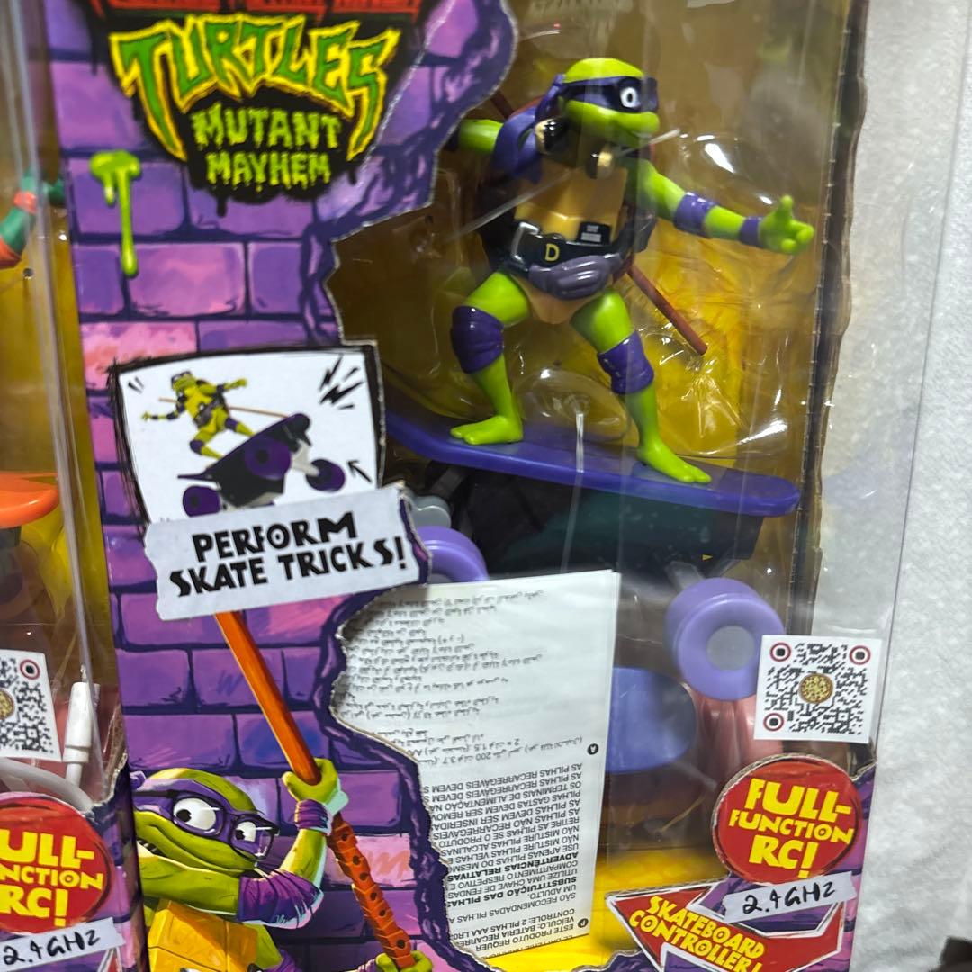 希少‼️タートルズ ミュータントパニック スケボー RC フィギュア4つセット