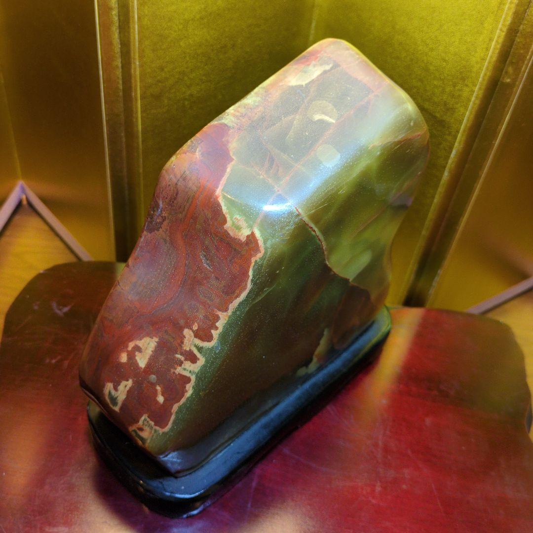 メノウ？オニキス？ 約3.6kg 専用台座付 天然石 自然石 パワーストーン