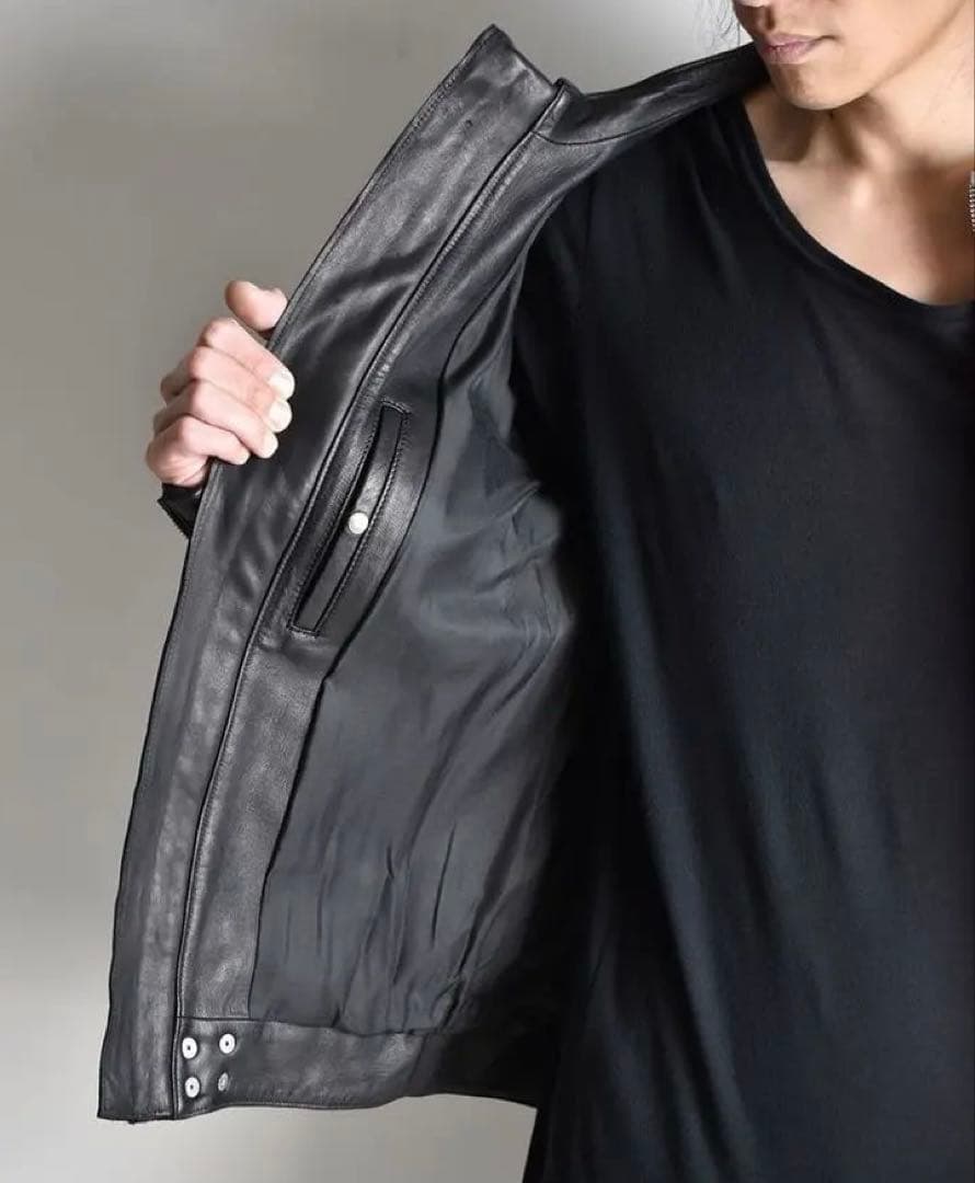 RIPVANWINKLE 定価¥239,800 ディアスキンレザーライダース鹿革