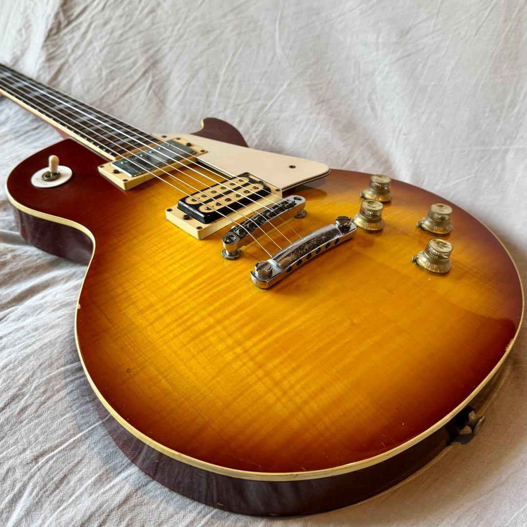 【動作確認済】グレコレスポール 1975年製フレイム杢 チェリーサンバースト