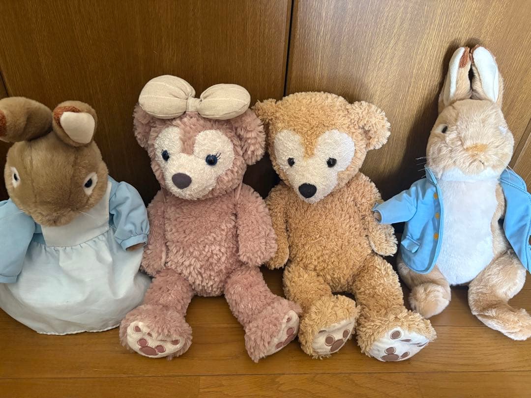 ぬいぐるみ 4体セット ダッフィー シェリーメイ ピーターラビット ディズニー