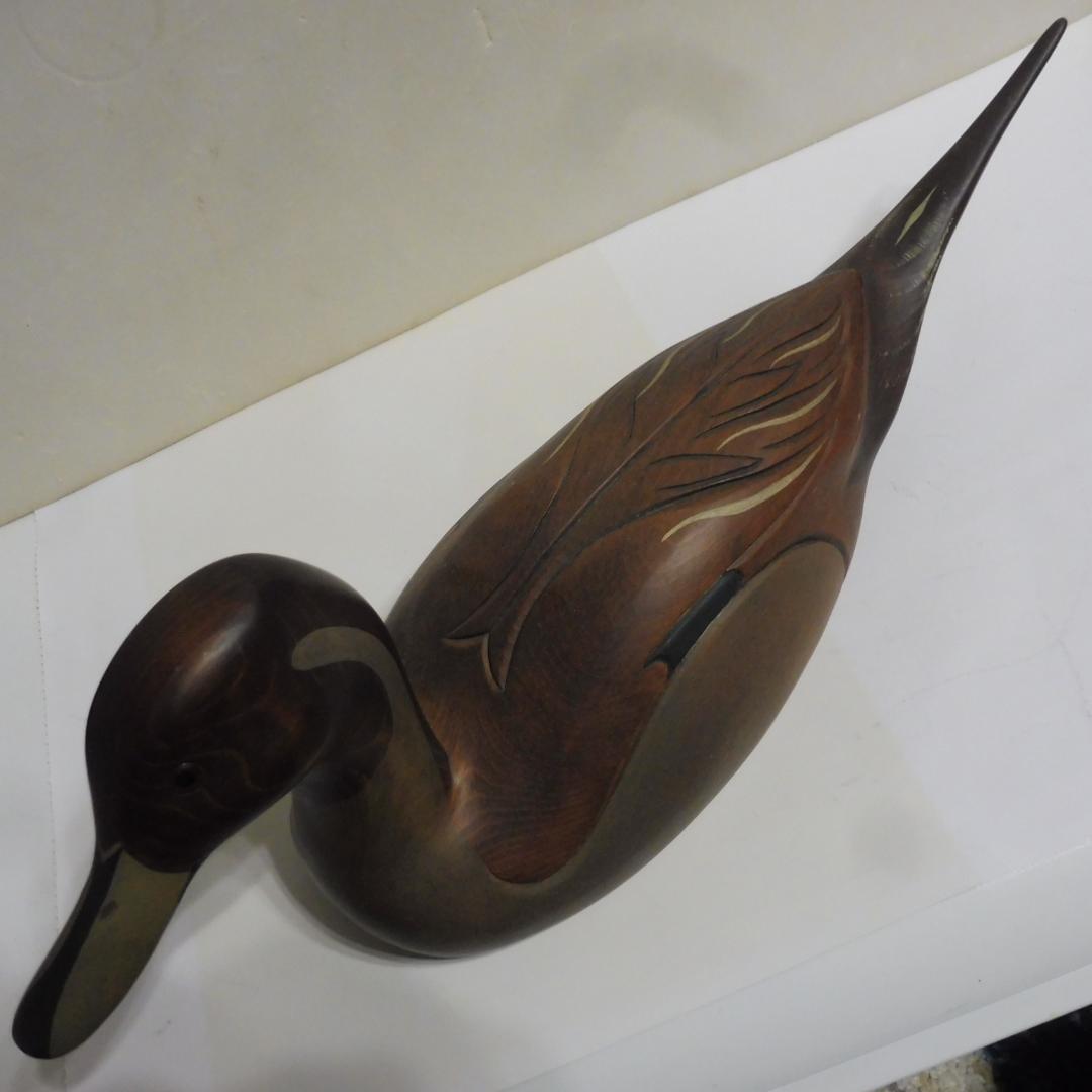 デコイ 鴨 水鳥 尾長鴨 Pintail Drakeのデコイ