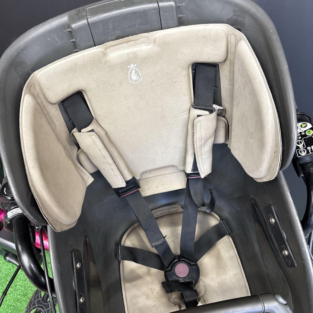 電動自転車 YAMAHA PAS kiss ピンク 3人乗り対応　5