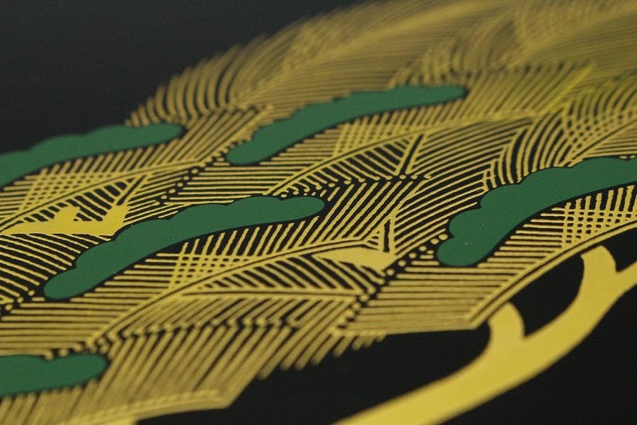 京都 象彦 松蒔絵 鶴蒔絵 菓子盆 一対 未使用(K-A998)