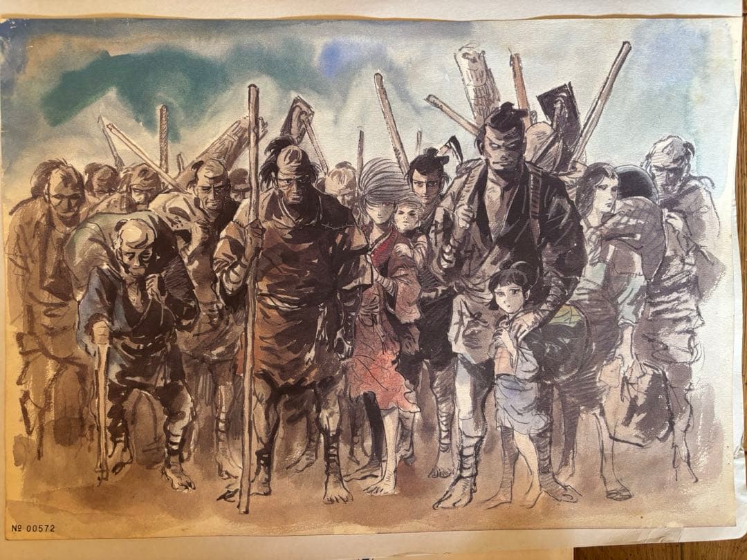 カムイ伝 複製原画「逃散」（1995年小学館文庫＆小学館叢書フェア）