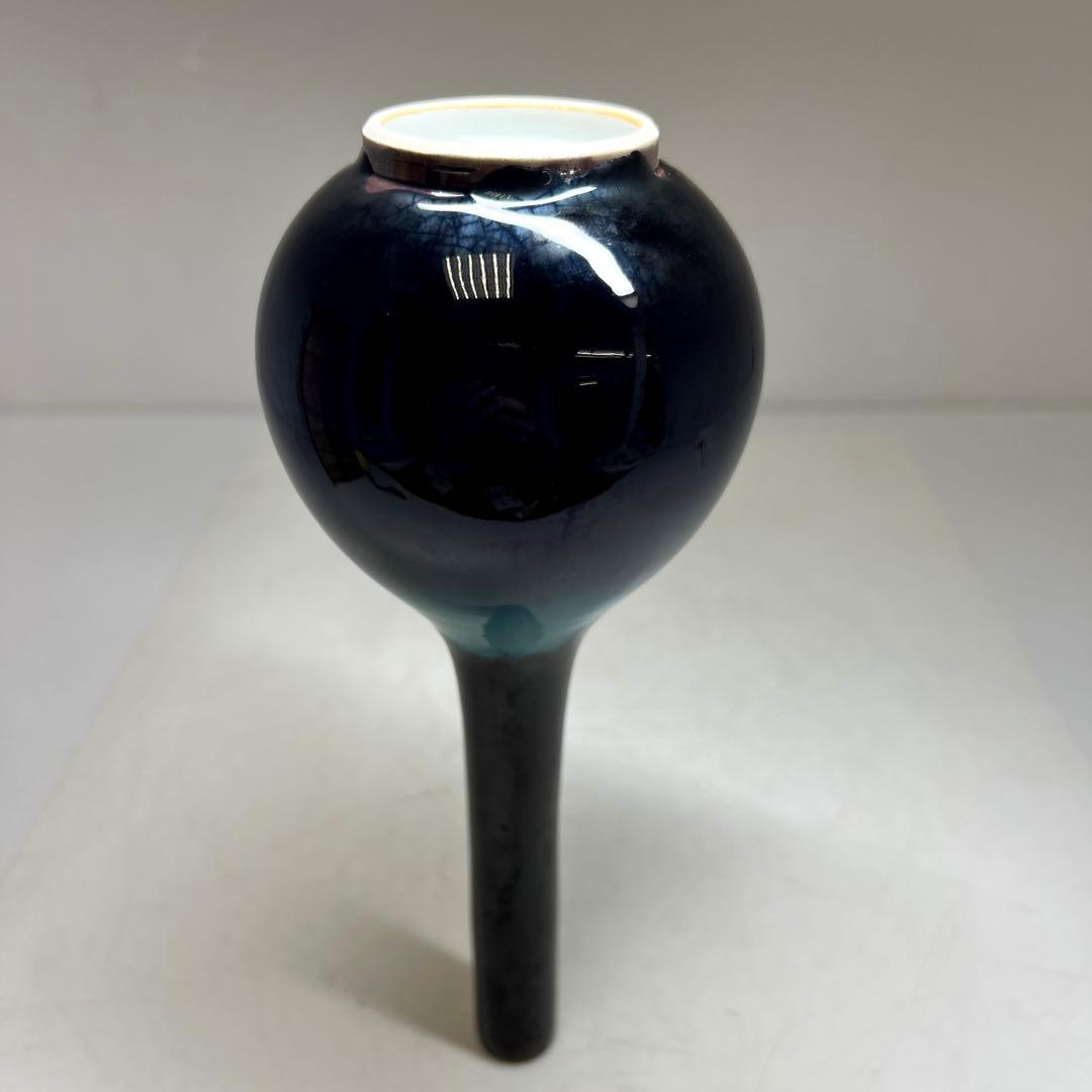 人間国宝　九谷正彦（八十吉）花瓶　高さ22.5㎝　東Y7-0630①タサオ