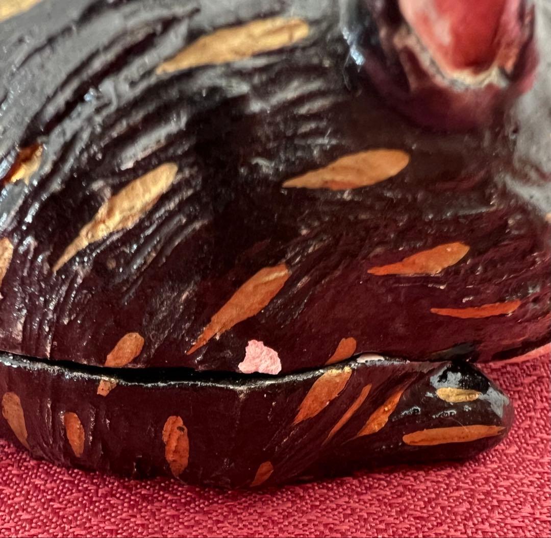 後楽園 残夢軒 御庭焼 三代窯元・坡石 干支 亥香合 箱付き 茶道具 縁起物