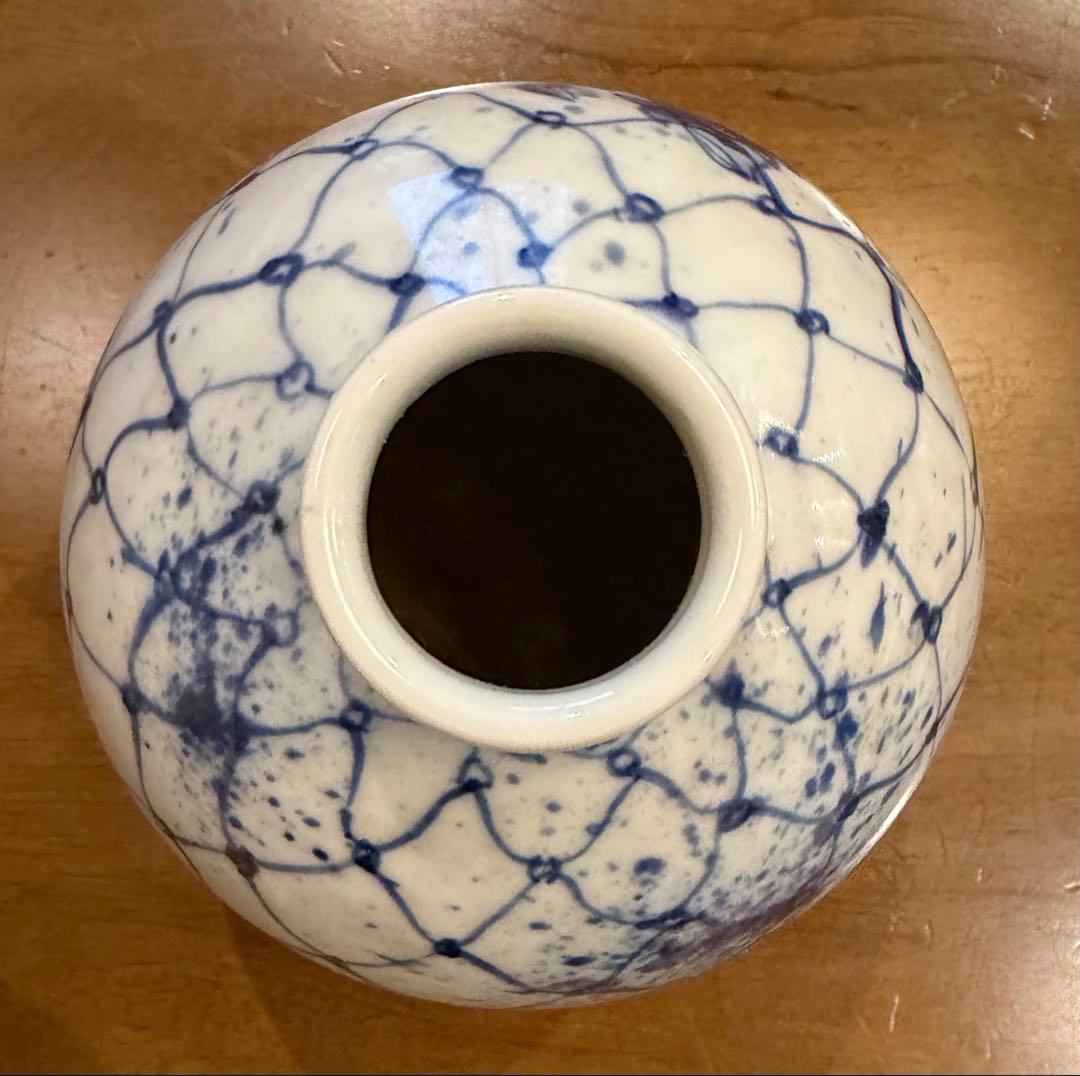 九谷人気作家 正木春蔵 作 花生