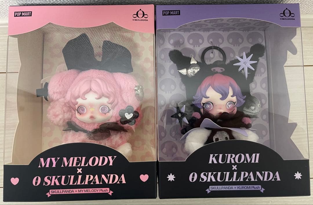 SKULLPANDA × サンリオ ぬいぐるみペンダント 2体セット