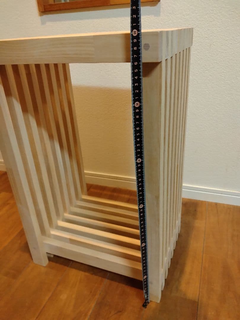 木製　ハンドメイド　オーダー　格子型　水槽台　アクアラック　棚　シェルフ