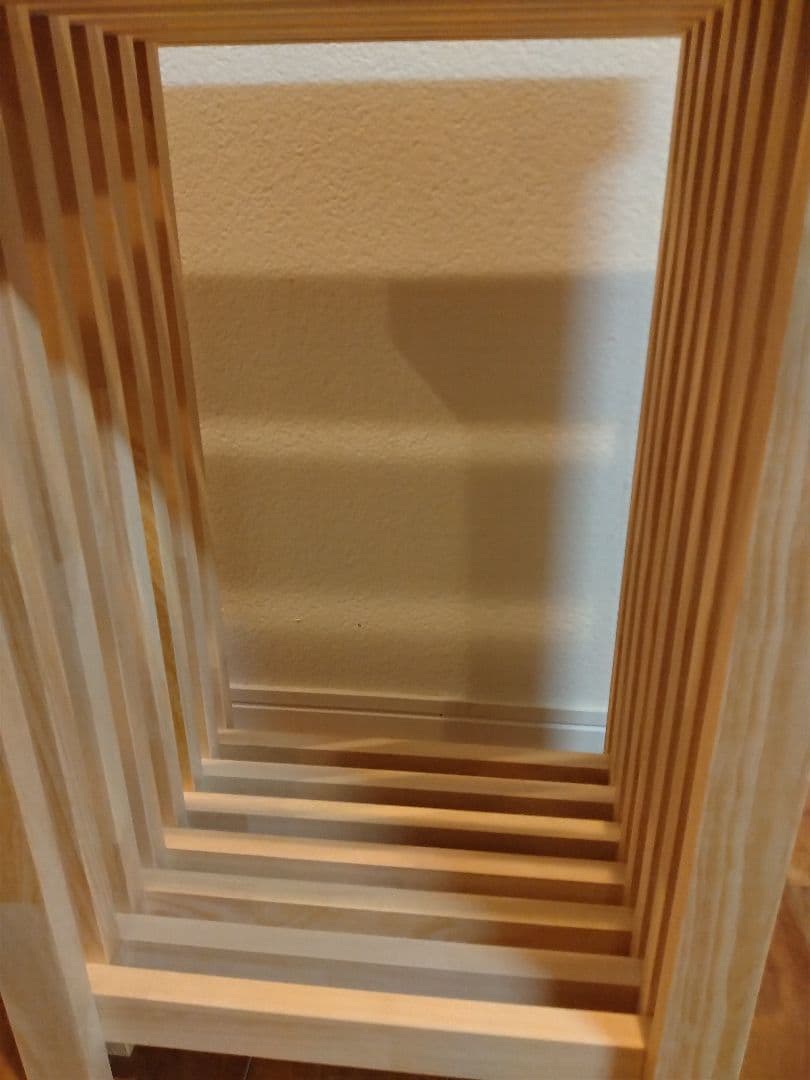 木製　ハンドメイド　オーダー　格子型　水槽台　アクアラック　棚　シェルフ