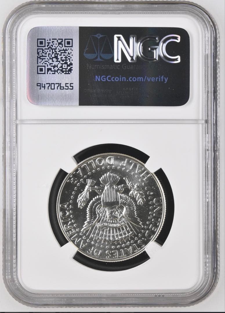 【NGC鑑定】1964年 ケネディ ハーフダラー PF65 銀貨オリジナルラベル