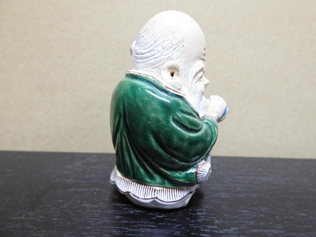 三浦竹泉　寿星香合　共箱　MA１５９