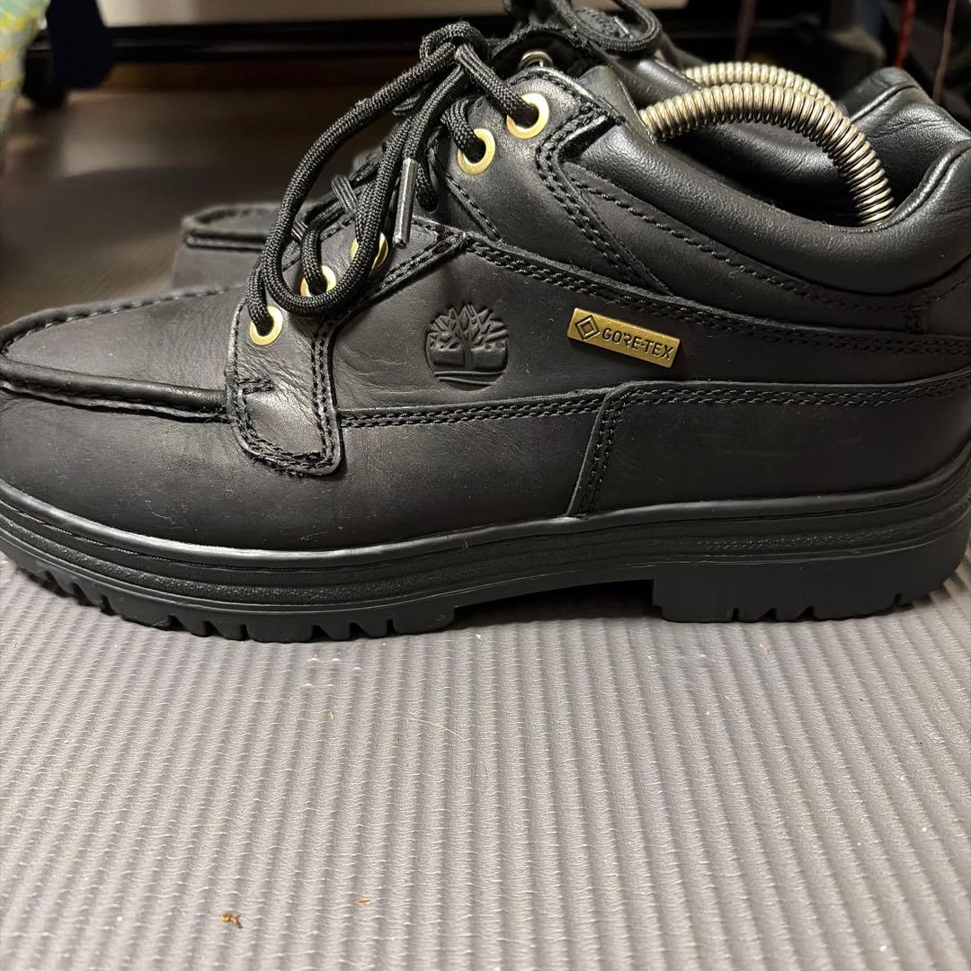 Timberland ブラックモカシンシューズ