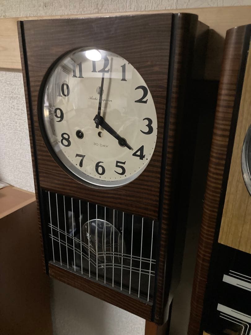 愛知時計電機 30DAY巻 柱時計 superior稼働中