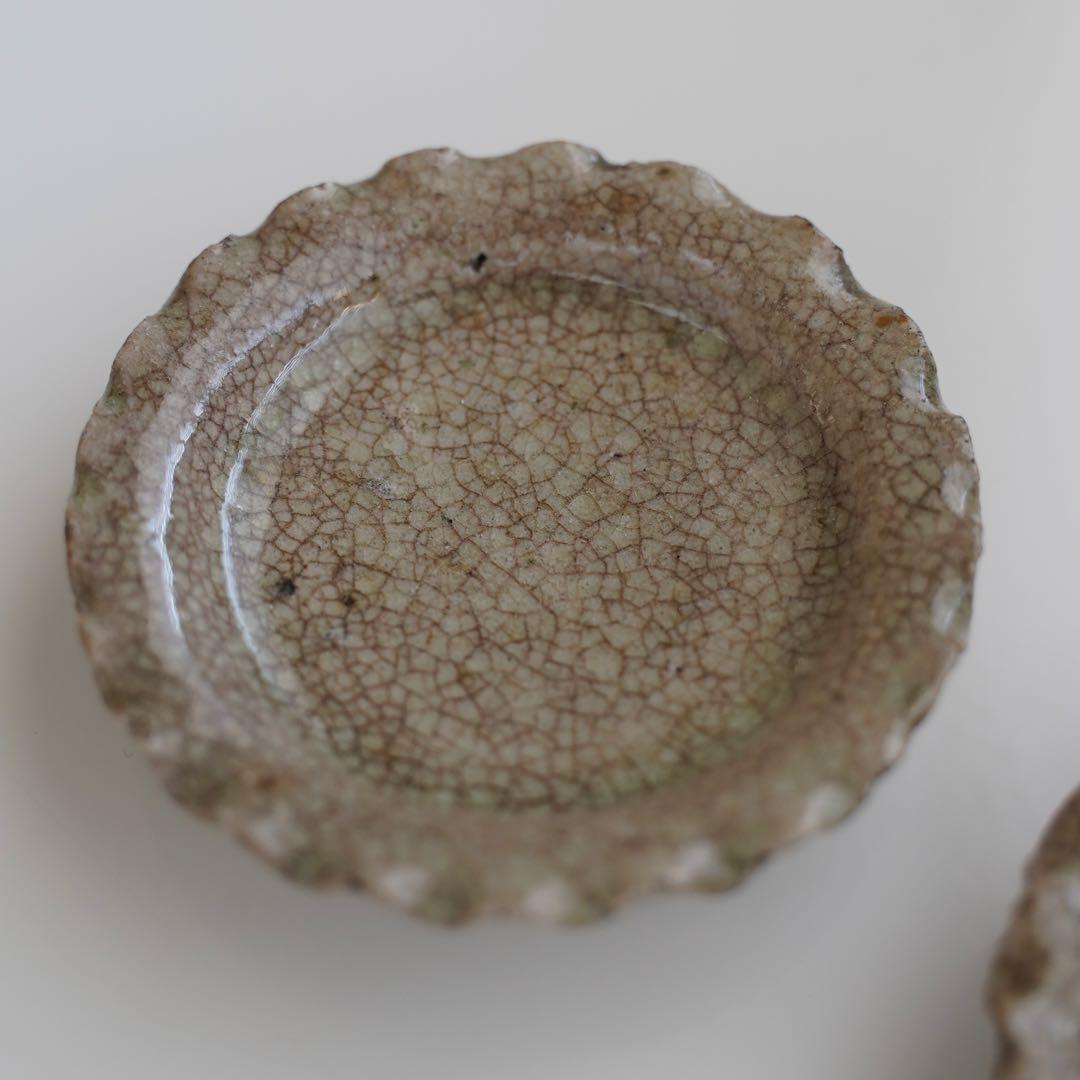 御深井焼　江戸後期頃　2枚組