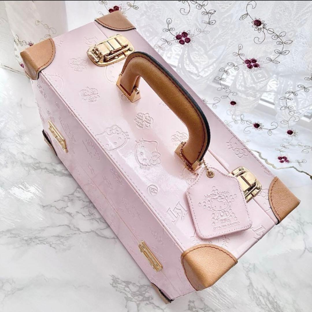 ❤️希少！ハローキティ メイクボックス 25th レトロ 収納 激レア 薔薇ピンク