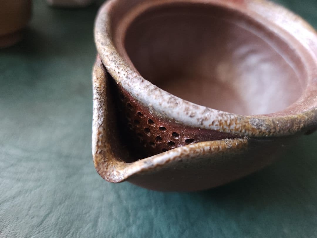 備前焼　松園　宝瓶　茶器　揃　未使用