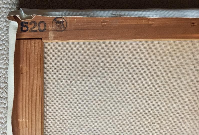 二元会常任委員審 奥野北雄 二元会総理大臣賞 油彩画直筆　S20号　額なし