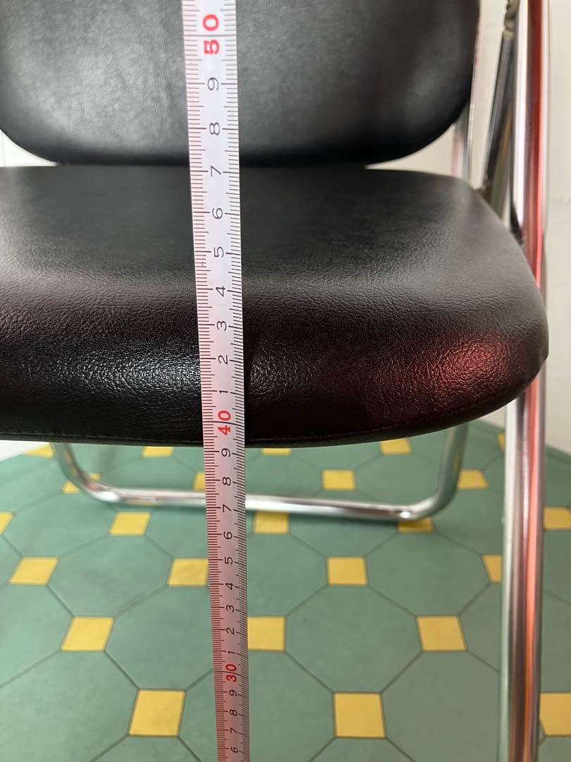 はま　2脚セット　イス　パイプ椅子　アイアン　ミーティング　チェア　③