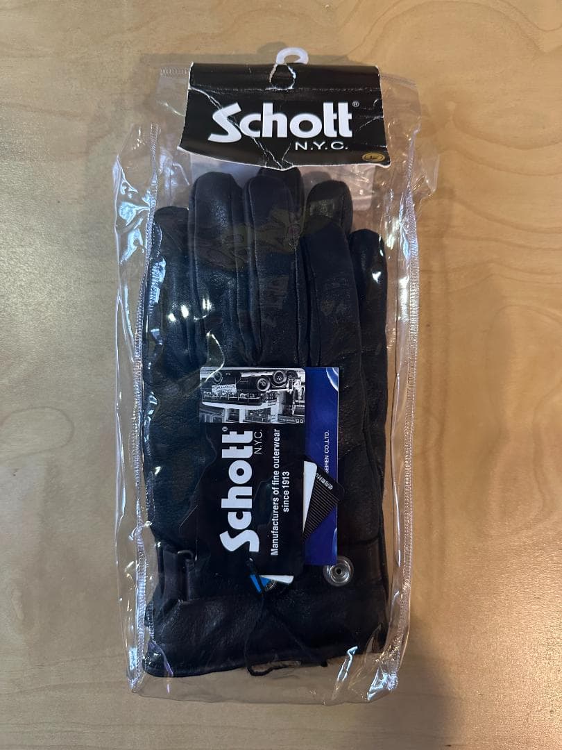 Schott ショット グローブ L ブラック