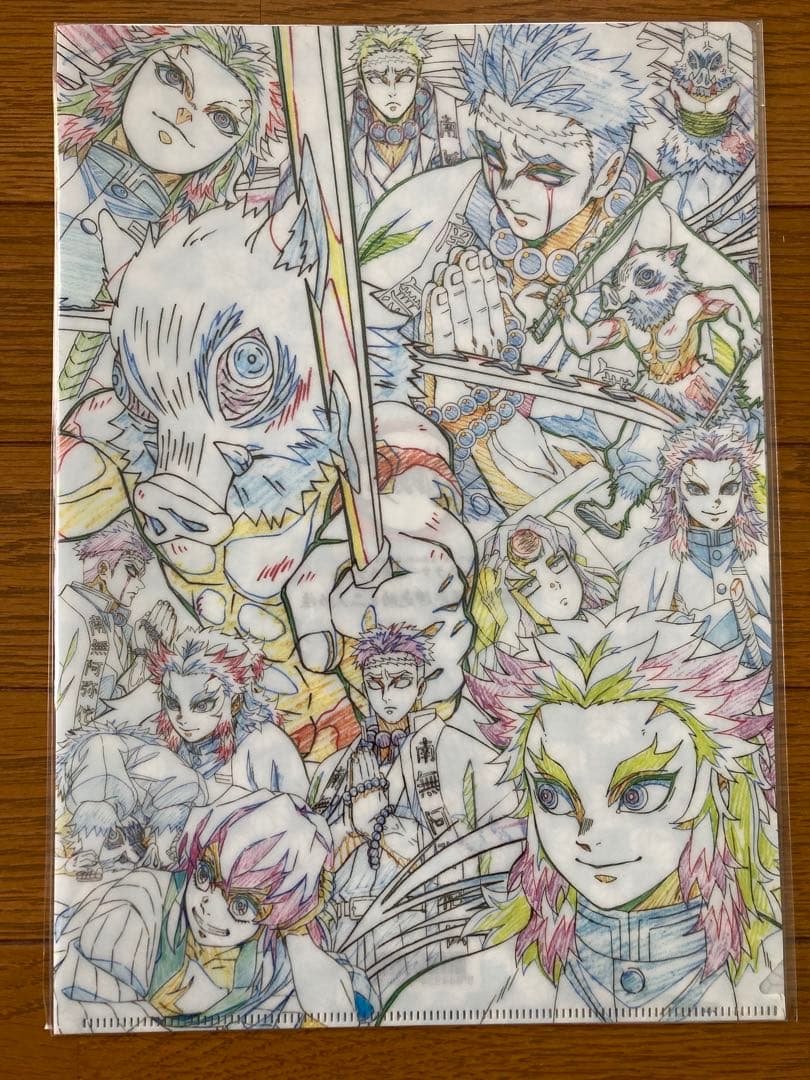 鬼滅の刃　絵巻カフェ　クリアファイル　第一期〜六期　6枚