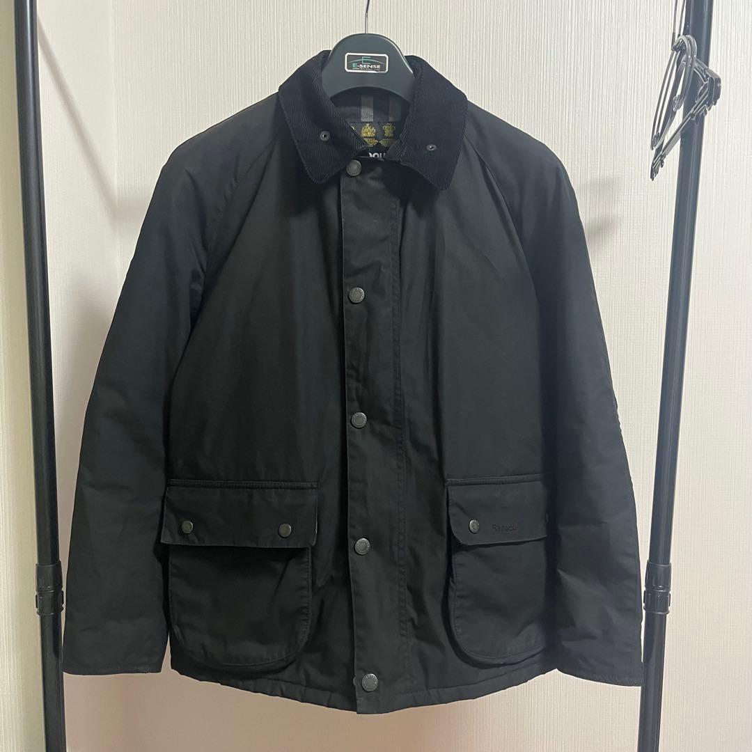 Barbour STRATHYRE WAX JACKETブラックジャケット S