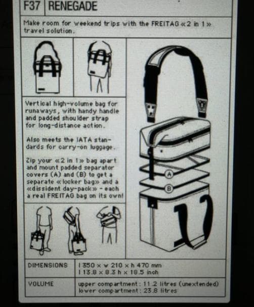 廃番　FREITAG F37 RENEGADE