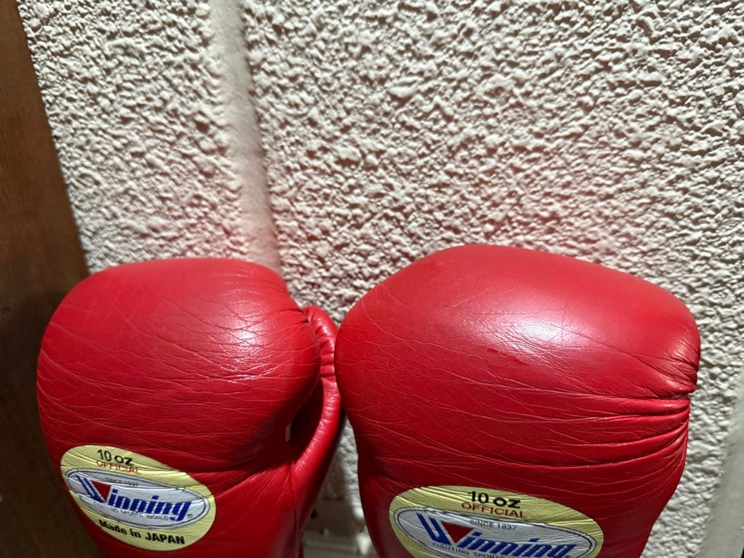 k*u様 ウイニング　winning ボクシンググローブ　赤　10オンス(oz)
