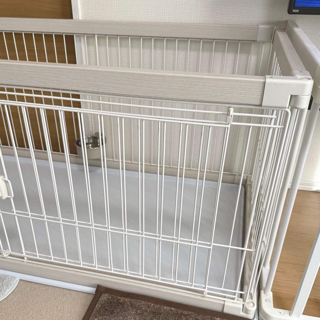 【美品】ウッディサークル　ホワイト120cm