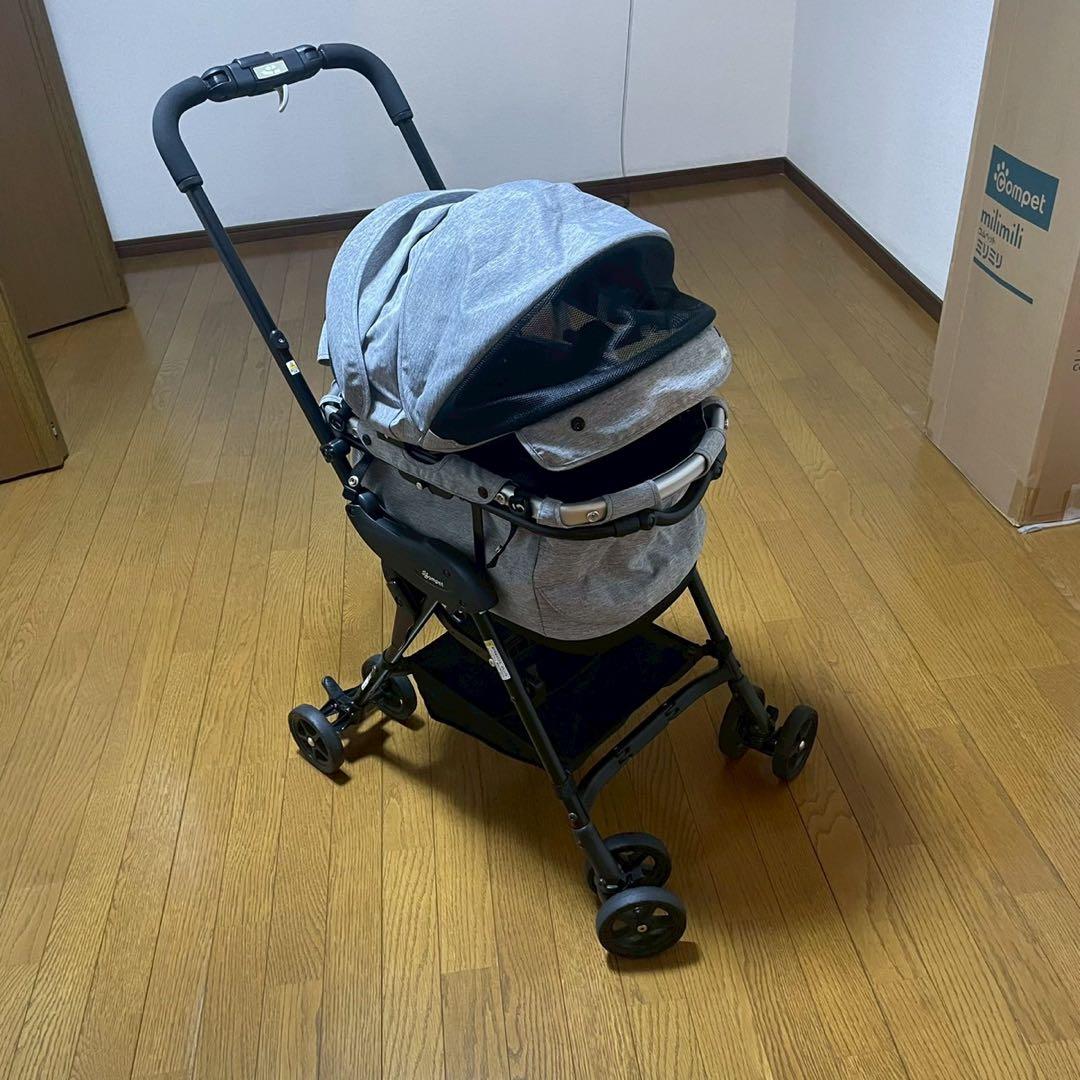 未使用品　コンビ　コムペット ミリミリEG ライトグレー　GL