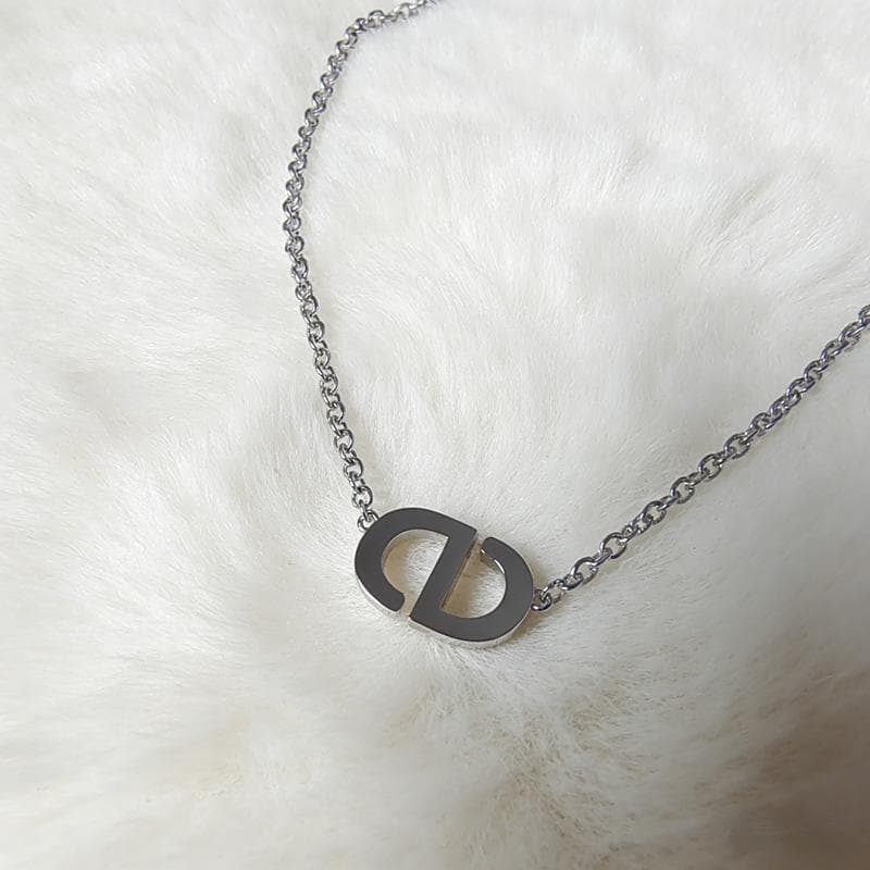 極美品 ♡ DIOR PETIT CD ネックレス シルバー